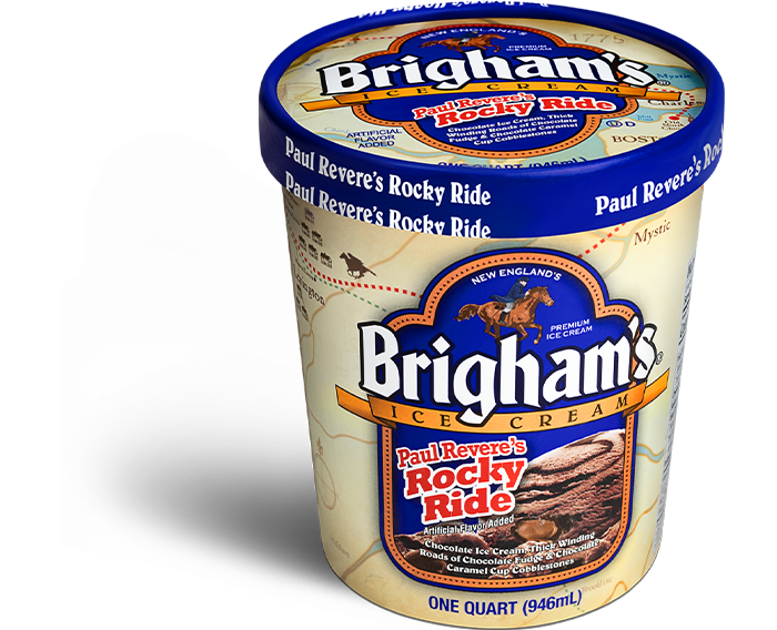 Brigham's Paul Revere's Rocky Ride Ice Cream
