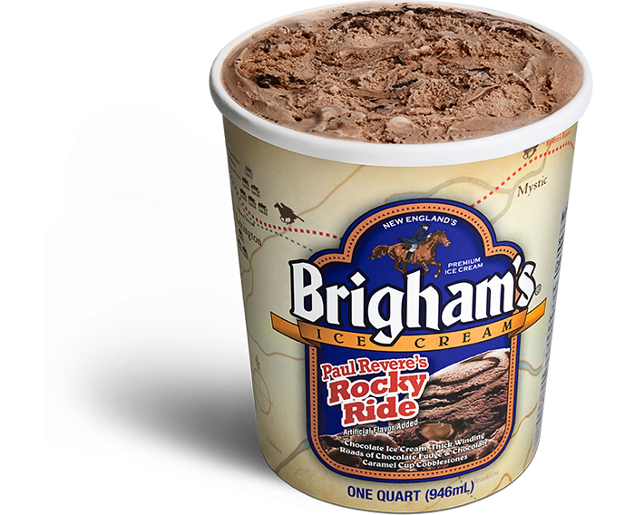 Brigham's Paul Revere's Rocky Ride Ice Cream