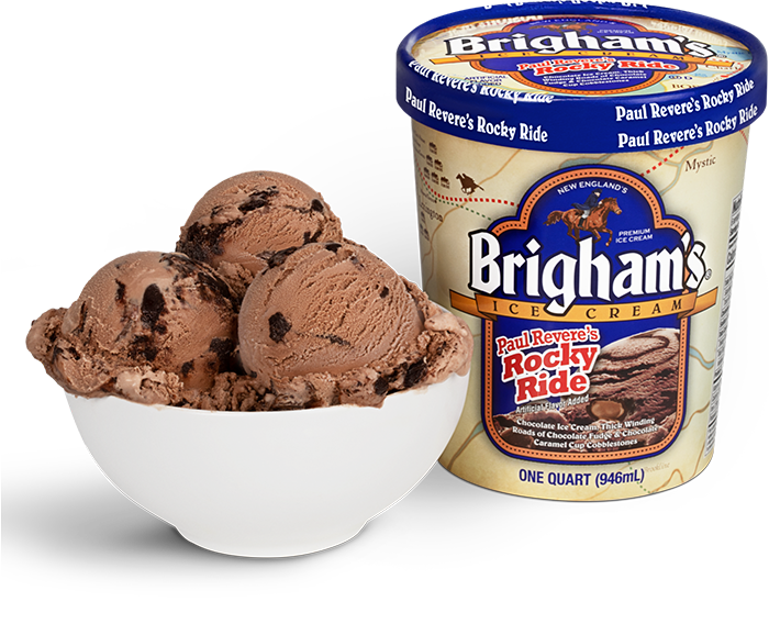 Brigham's Paul Revere's Rocky Ride Ice Cream
